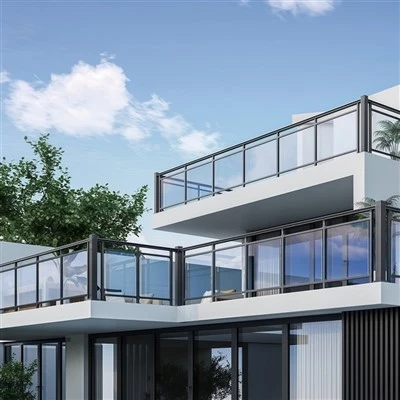 Railing Kaca Balkon Tanpa Bingkai